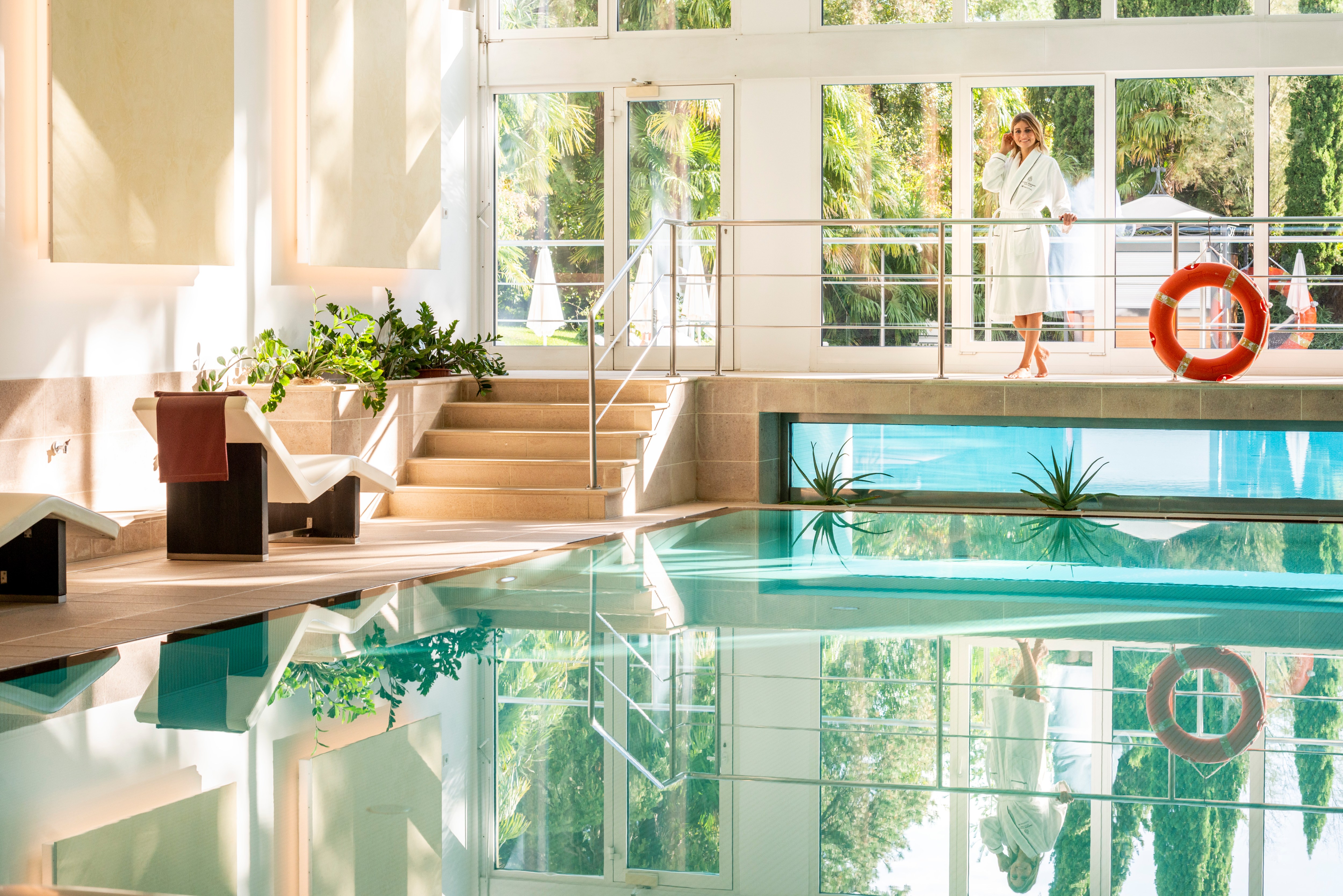 Palace Merano's indoor pool